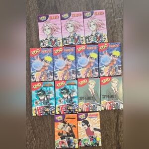 Anime Themed UNO Card Game Set
